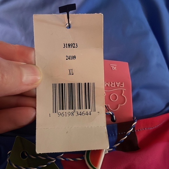 Farm Rio Watercolor Floral One Piece Swimsuit XL NWT - Picture 9 of 14